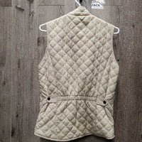 Quilt Vest, Zipper *gc, puckers