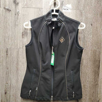 Light Technical Fleece Lined Vest, Zipper *vgc, mnr hair