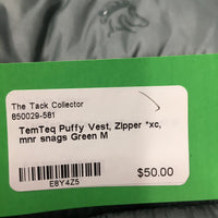 Puffy Vest, Zipper *xc, mnr snags