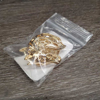 Pr Metal Horse Head Earrings *like new
