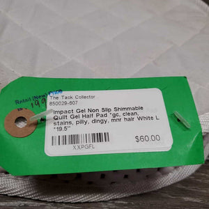 Non Slip Shimmable Quilt Gel Half Pad *gc, clean, stains, pilly, dingy, mnr hair
