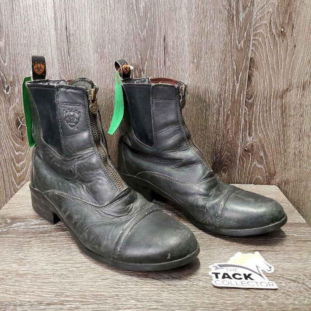 Paddock Boots, Zips *gc/fair, clean, rubs, faded, film, v.peeled inside & tongues