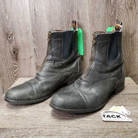 Paddock Boots, Zips *gc/fair, clean, rubs, faded, film, v.peeled inside & tongues
