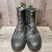 Paddock Boots, Zips *gc/fair, clean, rubs, faded, film, v.peeled inside & tongues
