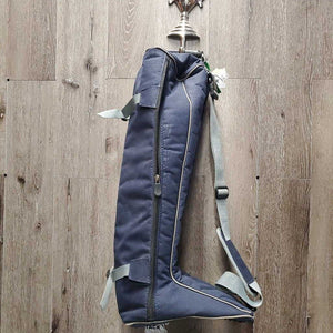 Padded Tall Boot Bag, Shoulder Strap *gc, dirt?stains & edge rubs