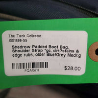 Padded Boot Bag, Shoulder Strap *gc, dirt?stains & edge rubs, older