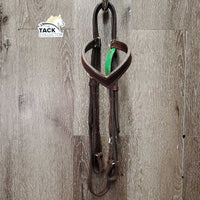 Thick Double Stitched Headstall, Quick Change Cheeks *vgc, clean, discolored spots, edge scrapes