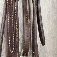 Thick Double Stitched Headstall, Quick Change Cheeks *vgc, clean, discolored spots, edge scrapes
