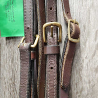 Quick Change Clip Headstall, Brass Snaps *vgc/gc, clean, mnr residue?dirt, UNDONE stitching, edge scrapes
