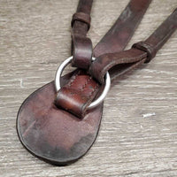 Soft Narrow Adjustable Leather Breastplate *gc, mnr dirt & stains, xholes
