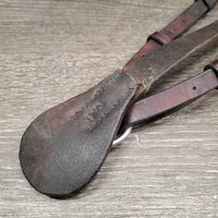 Soft Narrow Adjustable Leather Breastplate *gc, mnr dirt & stains, xholes
