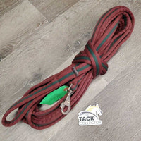 Padded Nylon Web Lunge Line *gc, clean, mnr hair, fading, snags/frays, knotted
