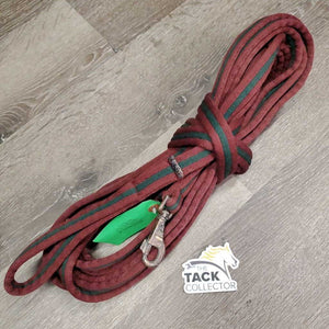 Padded Nylon Web Lunge Line *gc, clean, mnr hair, fading, snags/frays, knotted