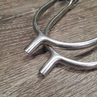 Pr Fine POW Spurs *gc, widened, rubs, scuffs & stains
