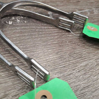 Pr Fine POW Spurs *gc, widened, rubs, scuffs & stains
