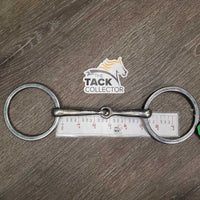 Med Flat Loose Ring Western Bit *gc, dirt, scratches, rubs, scuffs, stains
