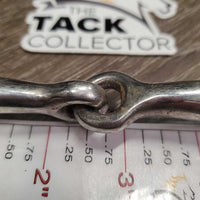 Med Flat Loose Ring Western Bit *gc, dirt, scratches, rubs, scuffs, stains
