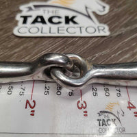 Med Flat Loose Ring Western Bit *gc, dirt, scratches, rubs, scuffs, stains
