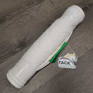 Pr Cotton Quilt No Bow Wraps *gc, clean, dingy, stains, pulled seams