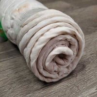 Pr Cotton Quilt No Bow Wraps *gc, clean, dingy, stains, pulled seams
