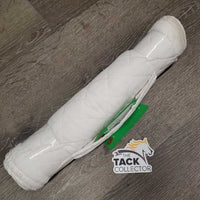 Pr Cotton Quilt No Bow Wraps *gc, clean, dingy, stains, pulled seams
