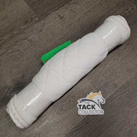 Pr Cotton Quilt No Bow Wraps *gc, clean, dingy, stains, pulled seams