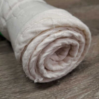 Pr Cotton Quilt No Bow Wraps *gc, clean, dingy, stains, pulled seams