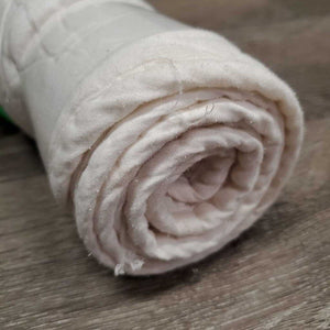 Pr Cotton Quilt No Bow Wraps *gc, clean, dingy, stains, pulled seams