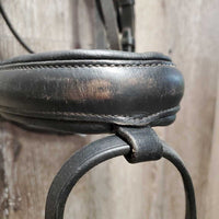 Rsd Padded Monocrown Bridle, cCank, Bling, Braided Reins *gc/fair, clean, v.stiff, dry, missing bling, scrapes, unstitched end
