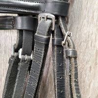 Rsd Padded Monocrown Bridle, crank, buckles *gc, NO Flash, clean, rubs, scrapes, creases, chews?, older
