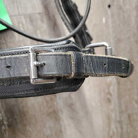 Rsd Padded Monocrown Bridle, crank, buckles *gc, NO Flash, clean, rubs, scrapes, creases, chews?, older
