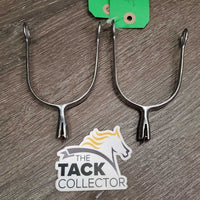 Pr Fine Rowel Spurs *gc, loose rowels, rubs, clean, scuffs, scratches
