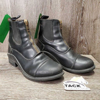 JUNIORS Paddock Boots, zips *vgc, clean, mnr scrapes, rubs, torn tongue, undone stitching
