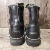 JUNIORS Paddock Boots, zips *vgc, clean, mnr scrapes, rubs, torn tongue, undone stitching
