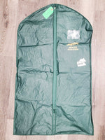 Vinyl Garment Bag "Spruce Meadows" *gc, mnr holes, older, torn top opening
