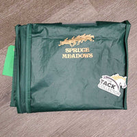 Vinyl Garment Bag "Spruce Meadows" *gc, mnr holes, older, torn top opening
