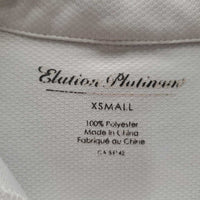 SS Show Shirt, 1/3 Button Up, snap collar *gc/fair, pit stains, v.snagged & runs, peeling logos
