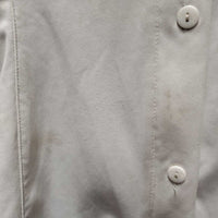 LS Show Shirt, zipper, buttons *gc, dingy, snags, thread, older
