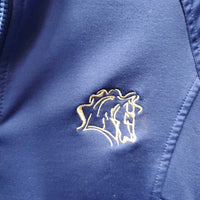 Light Fleece Lined Shirt, 1/2 Zip Up *vgc, hair, seam puckers
