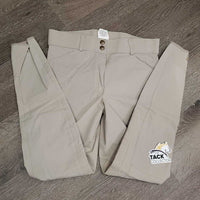 JUNIORS Euroseat Breeches *vgc, clean, mnr stains, puckers, ankle rubs/frays, curled waist & pills
