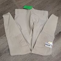 JUNIORS Euroseat Breeches *vgc, clean, mnr stains, puckers, ankle rubs/frays, curled waist & pills
