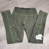 JUNIORS Lined Winter Sticky Seat Riding Tight Breeches, Pull On *gc, rubs, pills, snags, seam rubs, shrunk?
