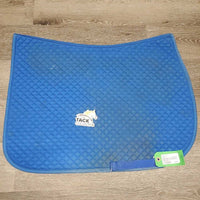 Quilt Jumper Saddle Pad *gc/fair, clean, v. stained, holey edges, mnr pills, rubs, threads