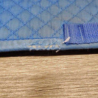 Quilt Jumper Saddle Pad *gc/fair, clean, v. stained, holey edges, mnr pills, rubs, threads
