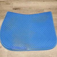 Quilt Jumper Saddle Pad *gc/fair, clean, v. stained, holey edges, mnr pills, rubs, threads