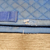 Quilt Jumper Saddle Pad *gc/fair, clean, v. stained, holey edges, mnr pills, rubs, threads