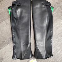 Leather Half Chaps, Back Zips, Bag, tag *new