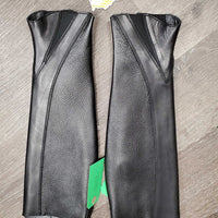 Leather Half Chaps, Back Zips, Bag, tag *new