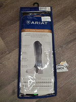 Leather Half Chaps, Back Zips, Bag, tag
