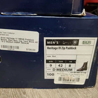 MENS Paddock Boots, Zips, Box, tag *new
